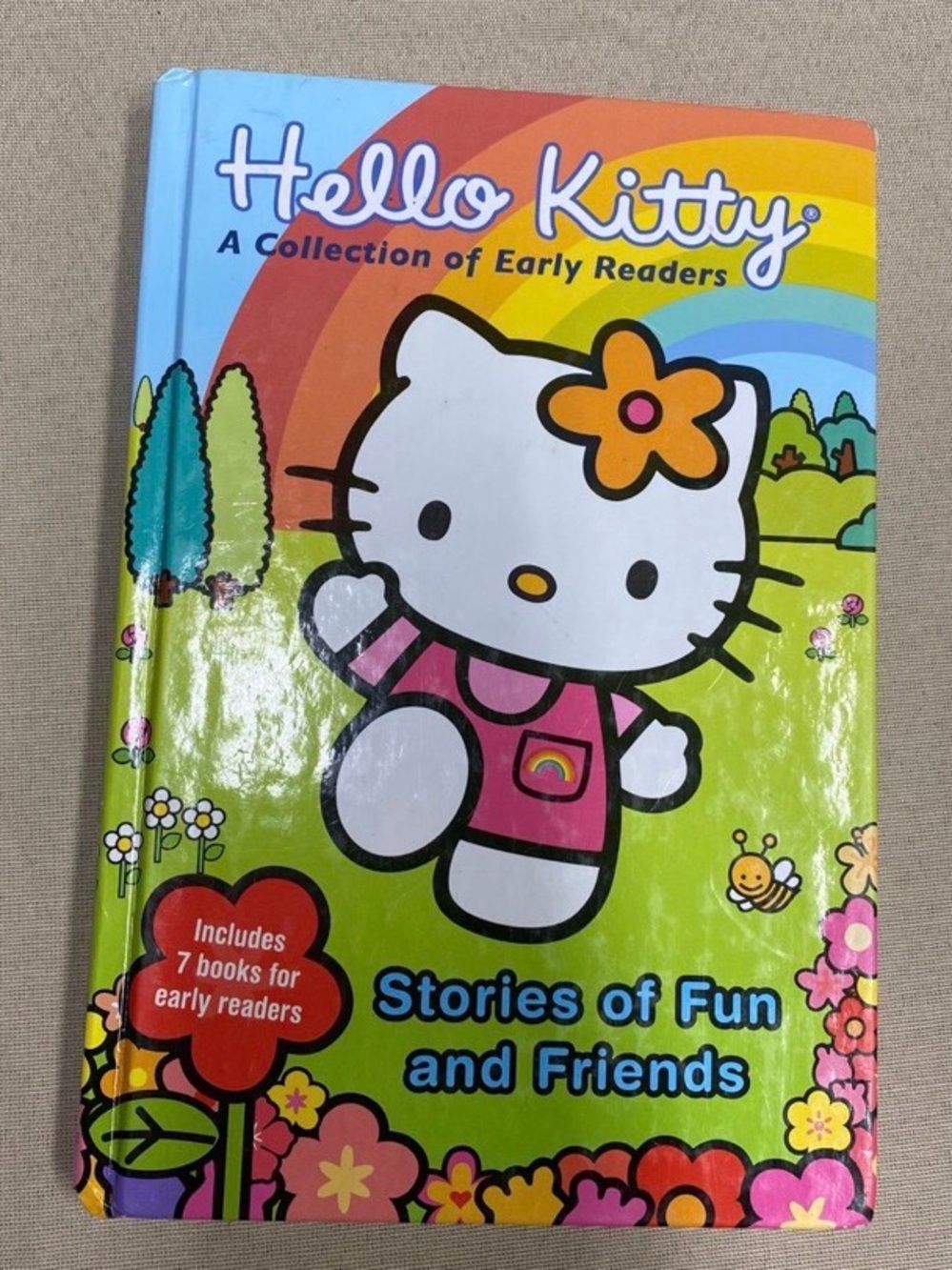 Hello Kitty Rainbow Cover Kids Book - Pink, Yellow, Green, Blue